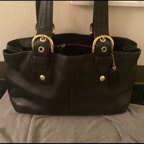 Coach Soho Black Leather Bag F0820-F11844 - Picture 7 of 13